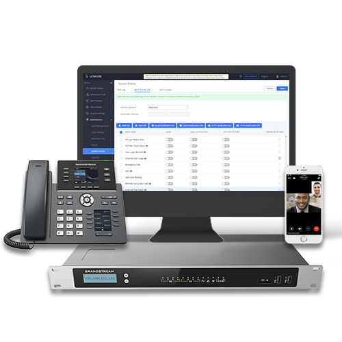 A custom-tailored unified communications solution by Grandstream powered by ProComm.